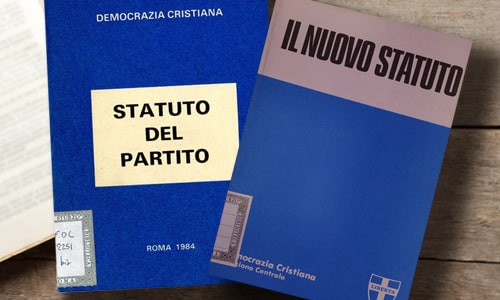 Terminata la digitalizzazione degli Statuti del Democrazia cristiana pubblicati tra il 1945 al 1992