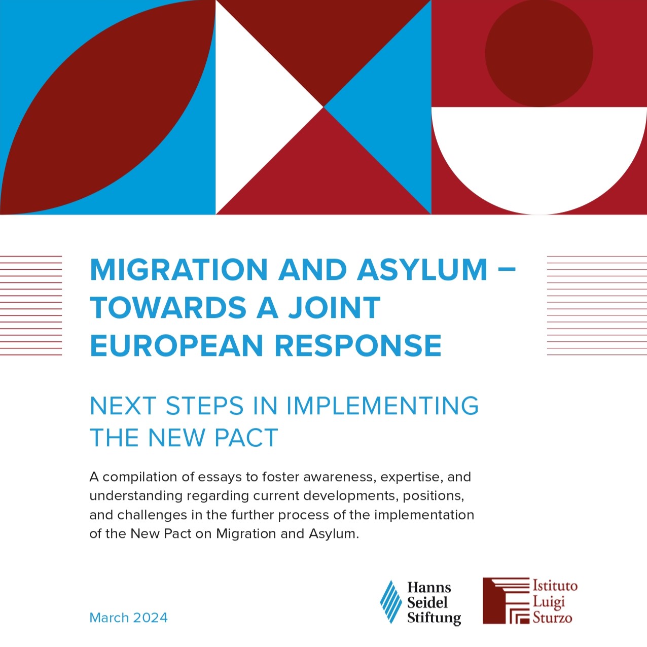 Patto europeo sulla migrazione e l’asilo, la nuova pubblicazione dell’Istituto e della Fondazione Hanns Seidel di Bruxelles
