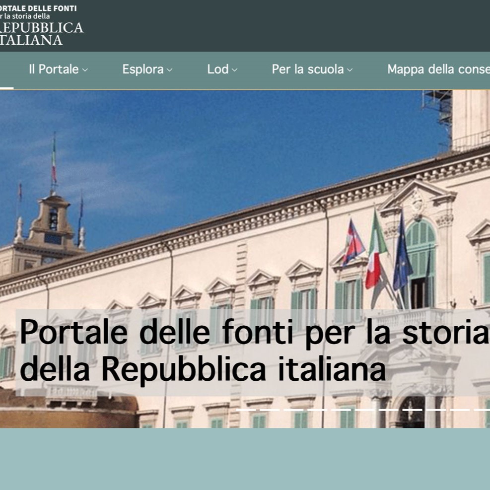 Online il portale delle Fonti della Storia Repubblicana
