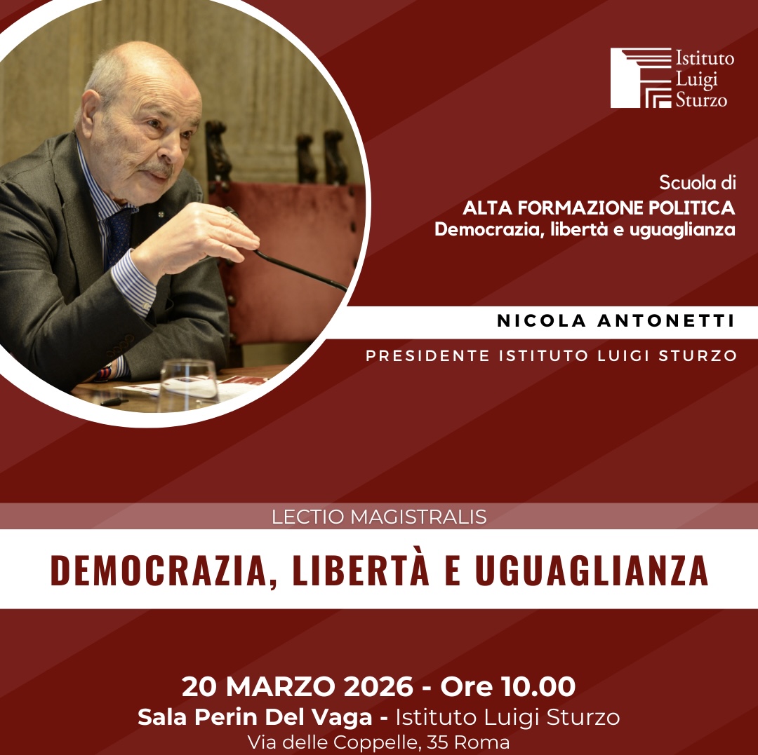 Scuola di Alta Formazione Politica: la Lectio Magistralis di Nicola Antonetti su Democrazia, libertà e uguaglianza